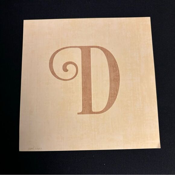 NEW! “D” Square Monogram Letter Print Ready to be Framed Print Only - Picture 1 of 1